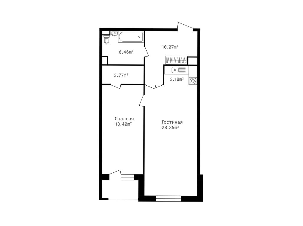 1-BD Apartment Sale, 72.7 sq. m. at Tochka Otschiota, derevnya Zhukovka, 53, Odintsovskiy City District, Moscow Region, Russia #1 1-BD Apartment Sale, 72.7 sq. m. at Tochka Otschiota, derevnya Zhukovka, 53, Odintsovskiy City District, Moscow Region, Russia #1