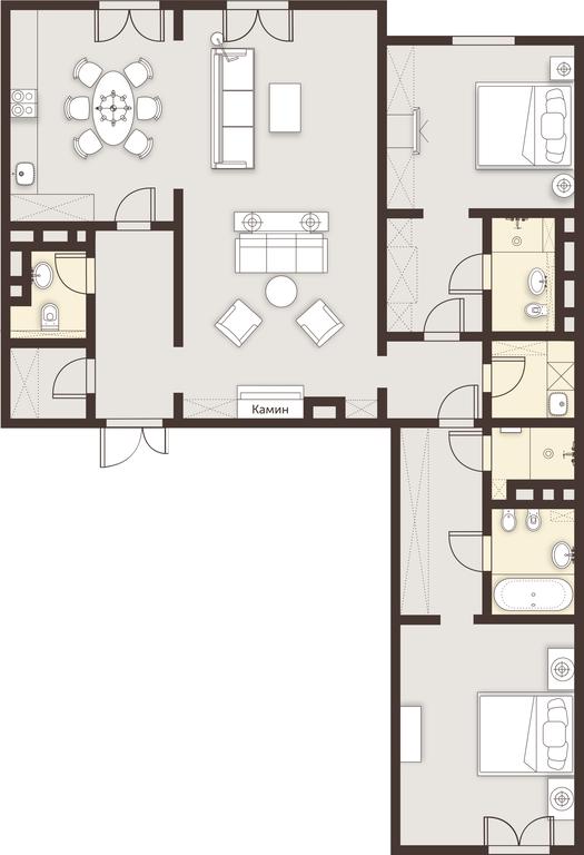 2-BD Apartment Sale, 129 sq. m. at Astris, Kosygina Street, 21, Moscow, Russia #1