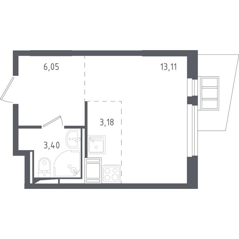 Apartment Sale, 25.4 sq. m. at Gorki Park, Shkolnaya ulitsa, 2, derevnya Korobovo, Leninskiy City District, Moscow Region, Russia #1 Apartment Sale, 25.4 sq. m. at Gorki Park, Shkolnaya ulitsa, 2, derevnya Korobovo, Leninskiy City District, Moscow Region, Russia #1