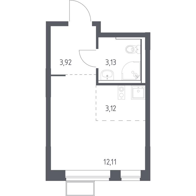 Apartment Sale, 22.28 sq. m. at Kvartal Saburovo, derevnya Saburovo, 198, Krasnogorsk City District, Moscow Region, Russia #1 Apartment Sale, 22.28 sq. m. at Kvartal Saburovo, derevnya Saburovo, 198, Krasnogorsk City District, Moscow Region, Russia #1