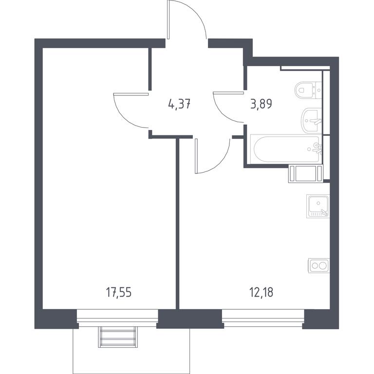 Apartment Sale, 37.3 sq. m. at Pribrezhnyi Park, Pribrezhniy Park Residential Complex, Village of Yam, Domodedovo City District, Moscow Region, Russia #1 Apartment Sale, 37.3 sq. m. at Pribrezhnyi Park, Pribrezhniy Park Residential Complex, Village of Yam, Domodedovo City District, Moscow Region, Russia #1