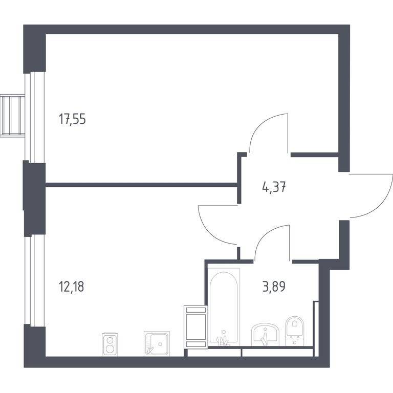 Apartment Sale, 37.6 sq. m. at Pribrezhnyi Park, Pribrezhniy Park Residential Complex, Village of Yam, Domodedovo City District, Moscow Region, Russia #1 Apartment Sale, 37.6 sq. m. at Pribrezhnyi Park, Pribrezhniy Park Residential Complex, Village of Yam, Domodedovo City District, Moscow Region, Russia #1