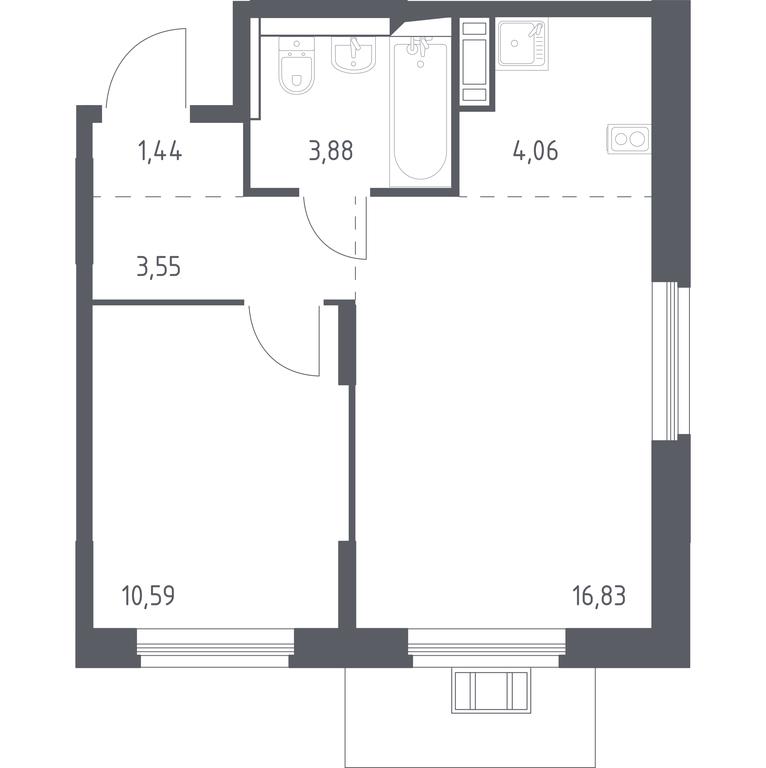 Apartment Sale, 39.9 sq. m. at Pribrezhnyi Park, Pribrezhniy Park Residential Complex, Village of Yam, Domodedovo City District, Moscow Region, Russia #1 Apartment Sale, 39.9 sq. m. at Pribrezhnyi Park, Pribrezhniy Park Residential Complex, Village of Yam, Domodedovo City District, Moscow Region, Russia #1