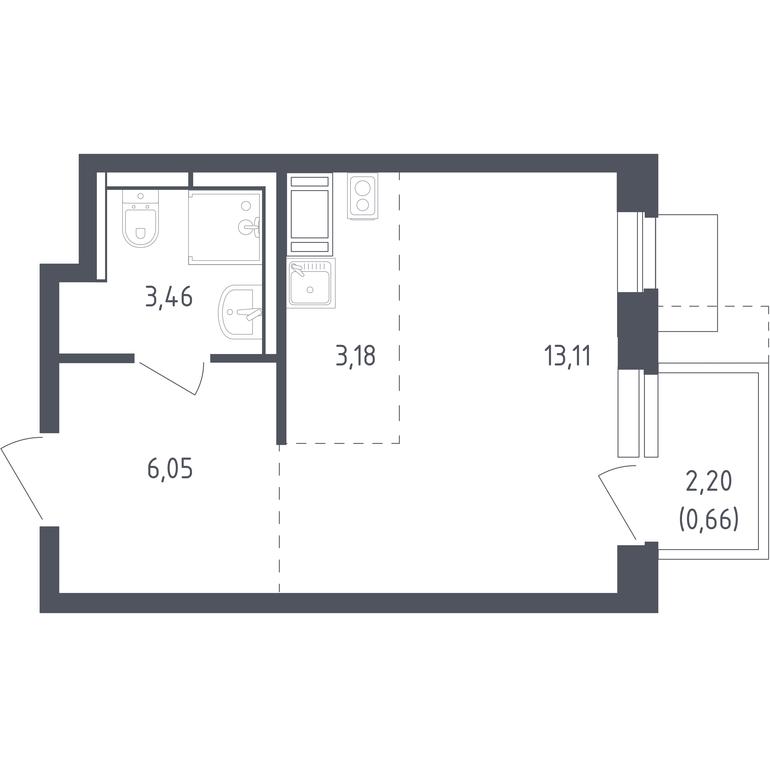 Apartment Sale, 26.4平方米 at Piatnitskie Luga, Pyatnitskoye Highway, 2, derevnya Yurlovo, Solnechnogorsk City District, Moscow Region, Russia #1 Apartment Sale, 26.4平方米 at Piatnitskie Luga, Pyatnitskoye Highway, 2, derevnya Yurlovo, Solnechnogorsk City District, Moscow Region, Russia #1