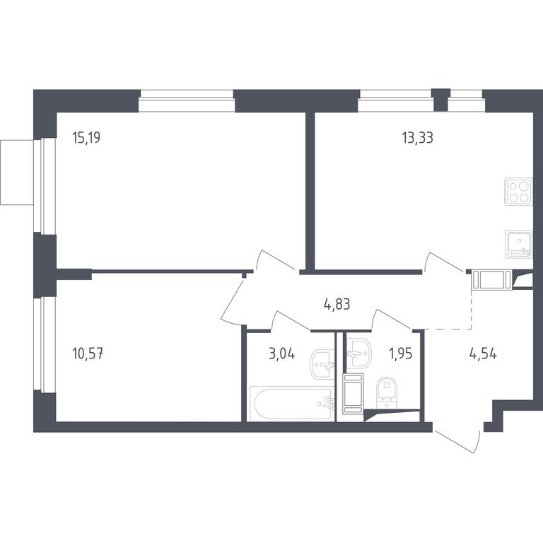 1-BD Apartment Sale, 53平方米 at Piatnitskie Luga, Pyatnitskoye Highway, 2, derevnya Yurlovo, Solnechnogorsk City District, Moscow Region, Russia #1 1-BD Apartment Sale, 53平方米 at Piatnitskie Luga, Pyatnitskoye Highway, 2, derevnya Yurlovo, Solnechnogorsk City District, Moscow Region, Russia #1
