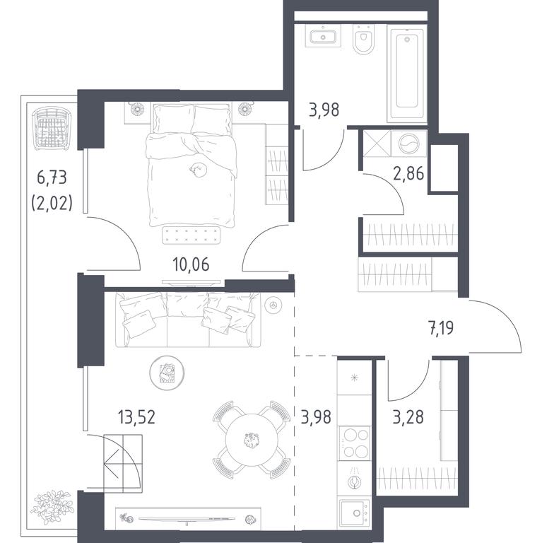 Apartment Sale, 46.89平方米 at Vereiskaya 41, Vereyskaya Street, 41, Moscow, Russia #2 Apartment Sale, 46.89平方米 at Vereiskaya 41, Vereyskaya Street, 41, Moscow, Russia #2