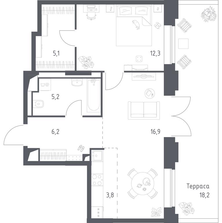 Apartment Sale, 55.36 sq. m. at Vereiskaya 41, Vereyskaya Street, 41, Moscow, Russia #1 Apartment Sale, 55.36 sq. m. at Vereiskaya 41, Vereyskaya Street, 41, Moscow, Russia #1