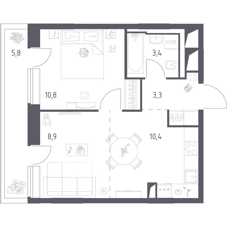 Apartment Sale, 38.66 sq. m. at Vereiskaya 41, Vereyskaya Street, 41, Moscow, Russia #1 Apartment Sale, 38.66 sq. m. at Vereiskaya 41, Vereyskaya Street, 41, Moscow, Russia #1