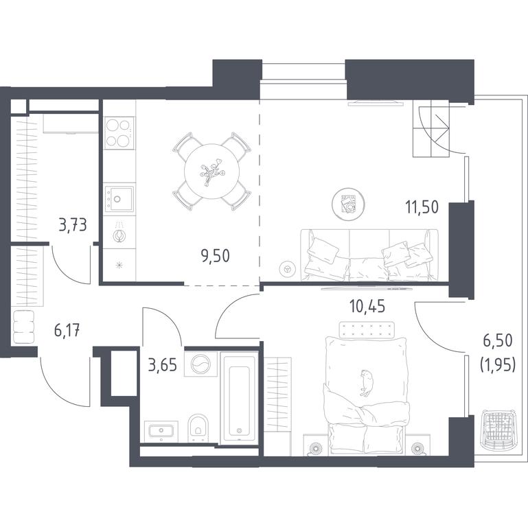 Apartment Sale, 46.95 sq. m. at Vereiskaya 41, Vereyskaya Street, 41, Moscow, Russia #2 Apartment Sale, 46.95 sq. m. at Vereiskaya 41, Vereyskaya Street, 41, Moscow, Russia #2