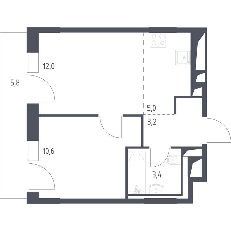 Apartment Sale, 36.43 sq. m. at Vereiskaya 41, Vereyskaya Street, 41, Moscow, Russia #1 Apartment Sale, 36.43 sq. m. at Vereiskaya 41, Vereyskaya Street, 41, Moscow, Russia #1