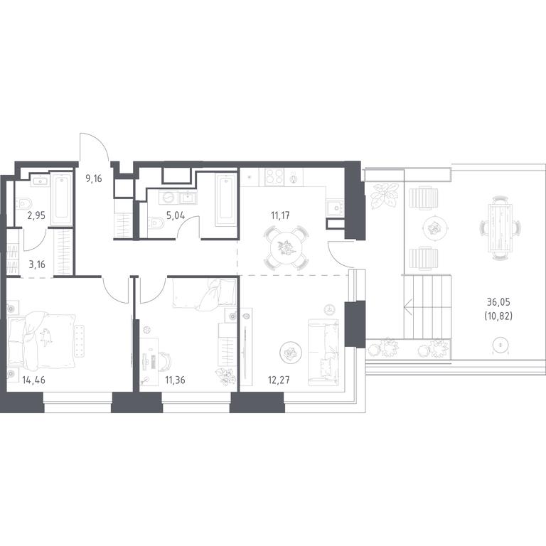 1-BD Apartment Sale, 80.39平方米 at Vereiskaya 41, Vereyskaya Street, 41, Moscow, Russia #2 1-BD Apartment Sale, 80.39平方米 at Vereiskaya 41, Vereyskaya Street, 41, Moscow, Russia #2