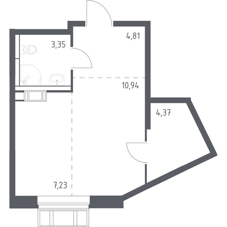 Apartment Sale, 30 sq. m. at Rublevskiy Kvartal, Laykovo Green Quarter, zhiloy kompleks Gorod-sobytiye Laykovo, selo Laykovo, Odintsovskiy City District, Moscow Region, Russia #1