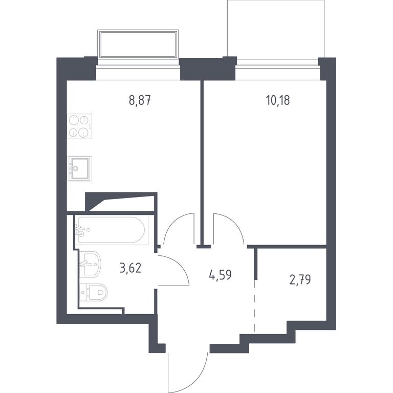 Apartment Sale, 30.05平方米 at Dolina Yauzy, Trudovaya Street, 23, Mytischi, Moscow Region, Russia #1 Apartment Sale, 30.05平方米 at Dolina Yauzy, Trudovaya Street, 23, Mytischi, Moscow Region, Russia #1