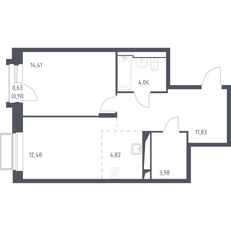 Apartment Sale, 51.77 sq. m. at Dolina Yauzy, Trudovaya Street, 23, Mytischi, Moscow Region, Russia #1 Apartment Sale, 51.77 sq. m. at Dolina Yauzy, Trudovaya Street, 23, Mytischi, Moscow Region, Russia #1