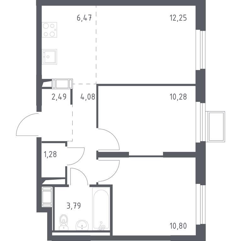 1-BD Apartment Sale, 50.6 sq. m. at Gorki Park, Shkolnaya ulitsa, 2, derevnya Korobovo, Leninskiy City District, Moscow Region, Russia #1 1-BD Apartment Sale, 50.6 sq. m. at Gorki Park, Shkolnaya ulitsa, 2, derevnya Korobovo, Leninskiy City District, Moscow Region, Russia #1