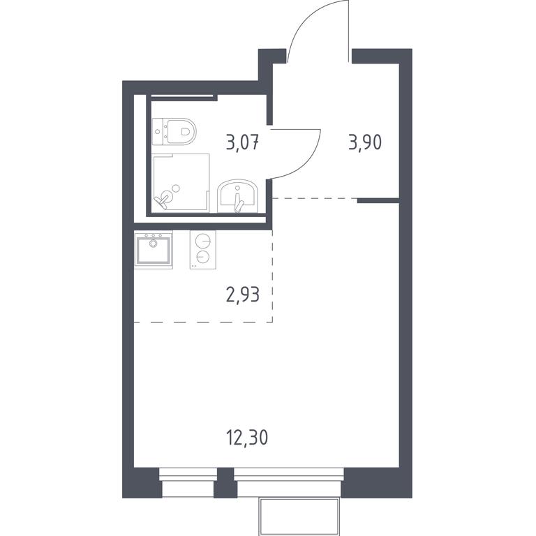 Apartment Sale, 22 sq. m. at Kvartal Ivakino, kvartal Ivakino, mikrorayon Klyazma-Starbeyevo, Khimki, Moscow Region, Russia #1 Apartment Sale, 22 sq. m. at Kvartal Ivakino, kvartal Ivakino, mikrorayon Klyazma-Starbeyevo, Khimki, Moscow Region, Russia #1
