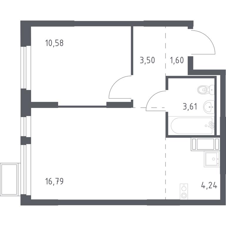 Apartment Sale, 39.7 sq. m. at Gorki Park, Shkolnaya ulitsa, 2, derevnya Korobovo, Leninskiy City District, Moscow Region, Russia #1 Apartment Sale, 39.7 sq. m. at Gorki Park, Shkolnaya ulitsa, 2, derevnya Korobovo, Leninskiy City District, Moscow Region, Russia #1