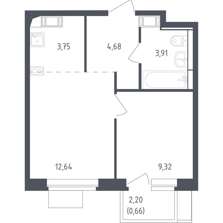 Apartment Sale, 34.6平方米 at Piatnitskie Luga, Pyatnitskoye Highway, 2, derevnya Yurlovo, Solnechnogorsk City District, Moscow Region, Russia #1 Apartment Sale, 34.6平方米 at Piatnitskie Luga, Pyatnitskoye Highway, 2, derevnya Yurlovo, Solnechnogorsk City District, Moscow Region, Russia #1