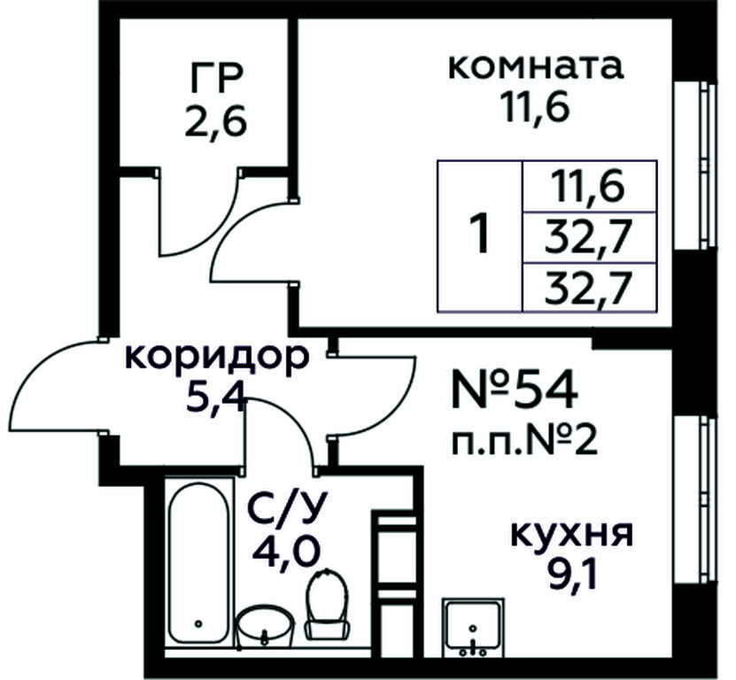 Продажа квартиры, 32,7 м² в ЖК «Цветочные Поляны», квартал № 23, поселение Филимонковское, Москва, Россия #1