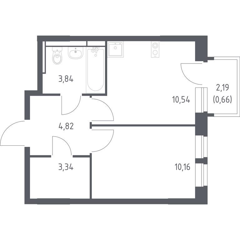 Apartment Sale, 33.36 sq. m. at Novoe Vidnoe, Kalinovka Village, Leninskiy City District, Moscow Region, Russia #1 Apartment Sale, 33.36 sq. m. at Novoe Vidnoe, Kalinovka Village, Leninskiy City District, Moscow Region, Russia #1