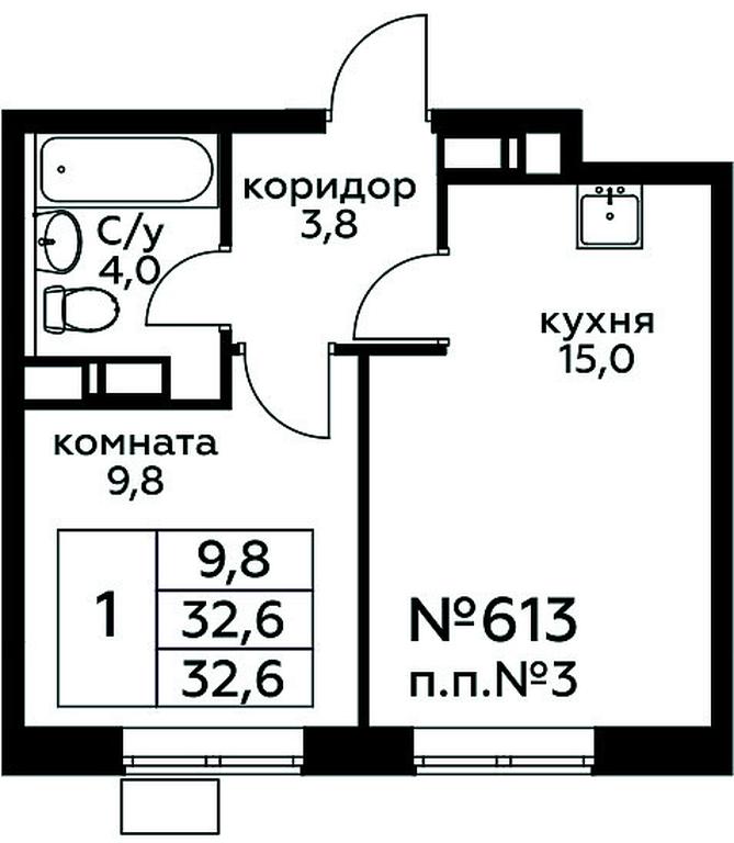 Apartment Sale, 32.6 sq. m. at Tsvetochnye Poliany, kvartal № 23, Filimonkovskoye Municipal Formation, Moscow, Russia #1 Apartment Sale, 32.6 sq. m. at Tsvetochnye Poliany, kvartal № 23, Filimonkovskoye Municipal Formation, Moscow, Russia #1
