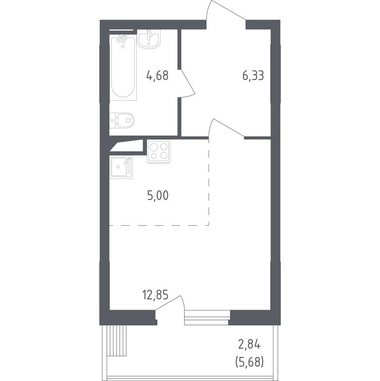 Apartment Sale, 31.6 sq. m. at Egorovo Park, 1-y kvartal, posyolok Zhilino-1, Lubertsy City District, Moscow Region, Russia #1 Apartment Sale, 31.6 sq. m. at Egorovo Park, 1-y kvartal, posyolok Zhilino-1, Lubertsy City District, Moscow Region, Russia #1