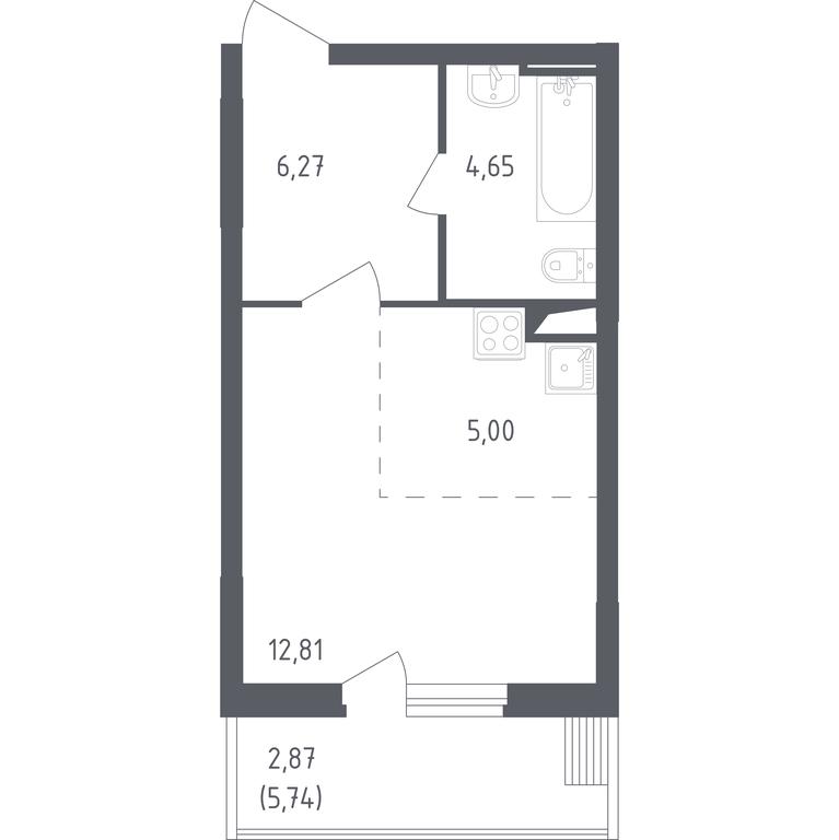 Apartment Sale, 31.1 sq. m. at Egorovo Park, 1-y kvartal, posyolok Zhilino-1, Lubertsy City District, Moscow Region, Russia #1