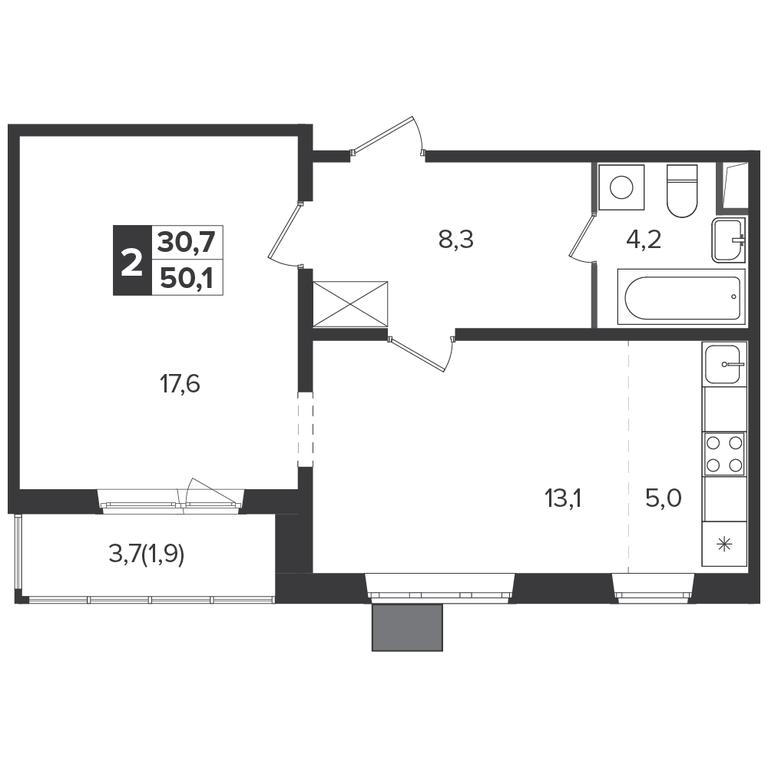 2-BD Apartment Sale, 49.5 sq. m. at Yzhnaya Bitsa, Yuzhnaya Bitsa Residential Complex, posyolok Bittsa, Leninskiy City District, Moscow Region, Russia #2 2-BD Apartment Sale, 49.5 sq. m. at Yzhnaya Bitsa, Yuzhnaya Bitsa Residential Complex, posyolok Bittsa, Leninskiy City District, Moscow Region, Russia #2