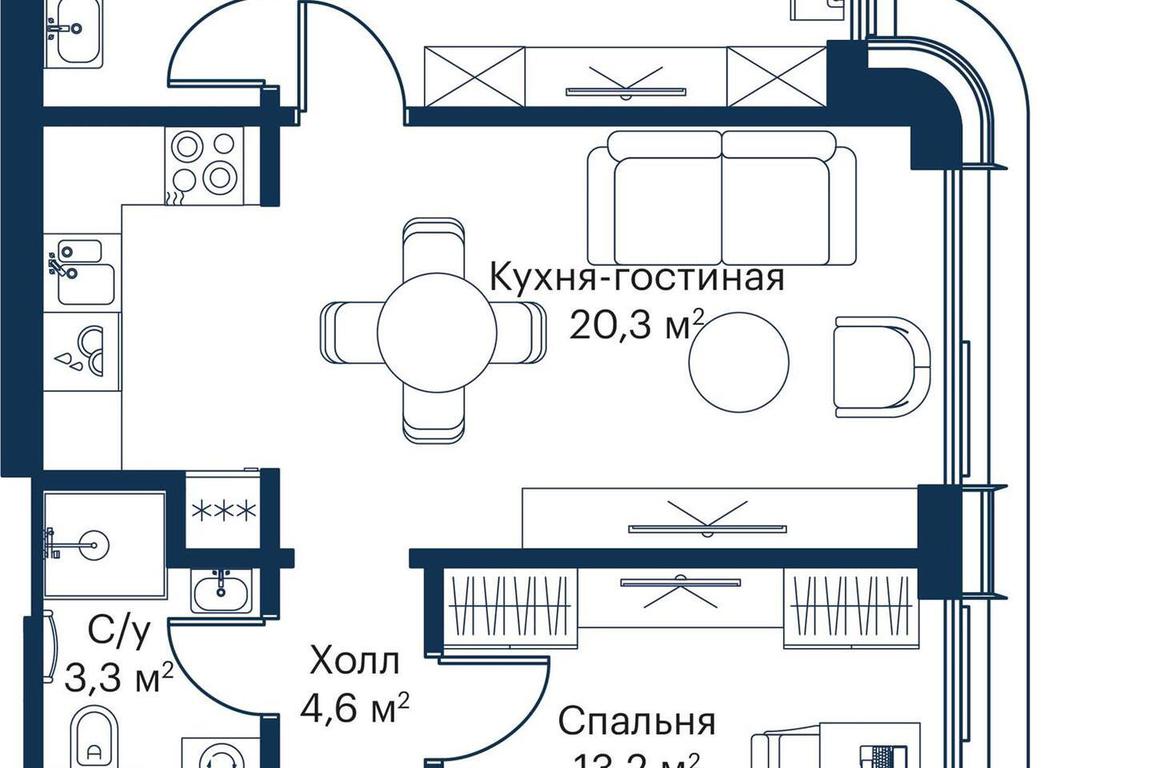 2-BD Apartment Sale, 58.21 sq. m. at City Bay, Volokolamskoye Highway, 95с3, Moscow, Russia #2 2-BD Apartment Sale, 58.21 sq. m. at City Bay, Volokolamskoye Highway, 95с3, Moscow, Russia #2