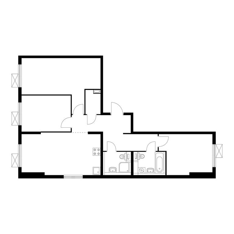 3-BD Apartment Sale, 81.7 sq. m. at Yunino, Mostotresta Street, 10, Scherbinka, Moscow, Russia #1 3-BD Apartment Sale, 81.7 sq. m. at Yunino, Mostotresta Street, 10, Scherbinka, Moscow, Russia #1