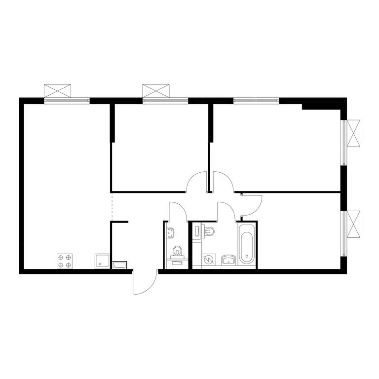Продажа 3-комн. квартиры, 75,9 м² в ЖК «Юнино», улица Мостотреста, 10, Щербинка, Москва, Россия #1