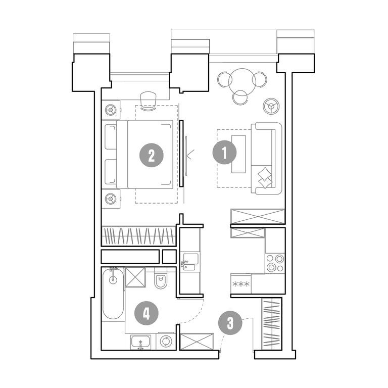 1-BD Apartment Sale, 40.8 sq. m. at Mirapolis, Mira Avenue, 222Ас9, Moscow, Russia #1 1-BD Apartment Sale, 40.8 sq. m. at Mirapolis, Mira Avenue, 222Ас9, Moscow, Russia #1