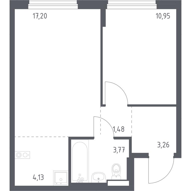 Apartment Sale, 40.79 sq. m. at Novoe Vnukovo, kvartal № 38, Kokoshkino Settlement, Moscow, Russia #1 Apartment Sale, 40.79 sq. m. at Novoe Vnukovo, kvartal № 38, Kokoshkino Settlement, Moscow, Russia #1