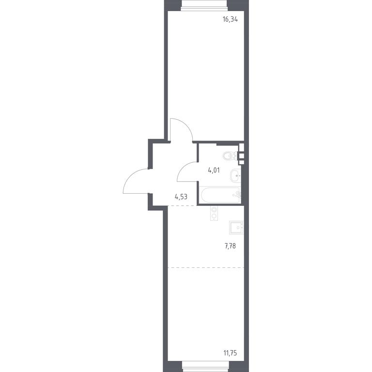 Apartment Sale, 44.41平方米 at Novoe Vnukovo, kvartal № 38, Kokoshkino Settlement, Moscow, Russia #1 Apartment Sale, 44.41平方米 at Novoe Vnukovo, kvartal № 38, Kokoshkino Settlement, Moscow, Russia #1