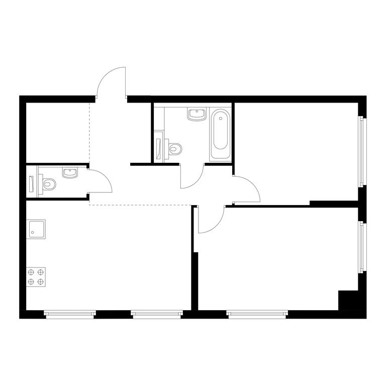 2-BD Apartment Sale, 64.1平方米 at Barklaya 6, Barklaya Street, 6, Moscow, Russia #1 2-BD Apartment Sale, 64.1平方米 at Barklaya 6, Barklaya Street, 6, Moscow, Russia #1