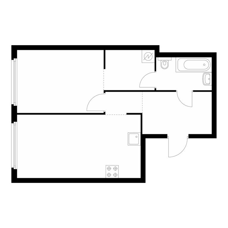 1-BD Apartment Sale, 46.5 sq. m. at Barklaya 6, Barklaya Street, 6, Moscow, Russia #1
