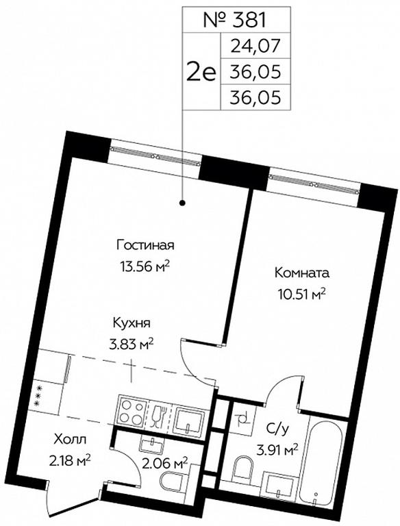 1-BD Apartment Sale, 36.05平方米 at Tsvetochnye Polyany City, kvartal № 165, Filimonkovskoye Municipal Formation, Moscow, Russia #1 1-BD Apartment Sale, 36.05平方米 at Tsvetochnye Polyany City, kvartal № 165, Filimonkovskoye Municipal Formation, Moscow, Russia #1
