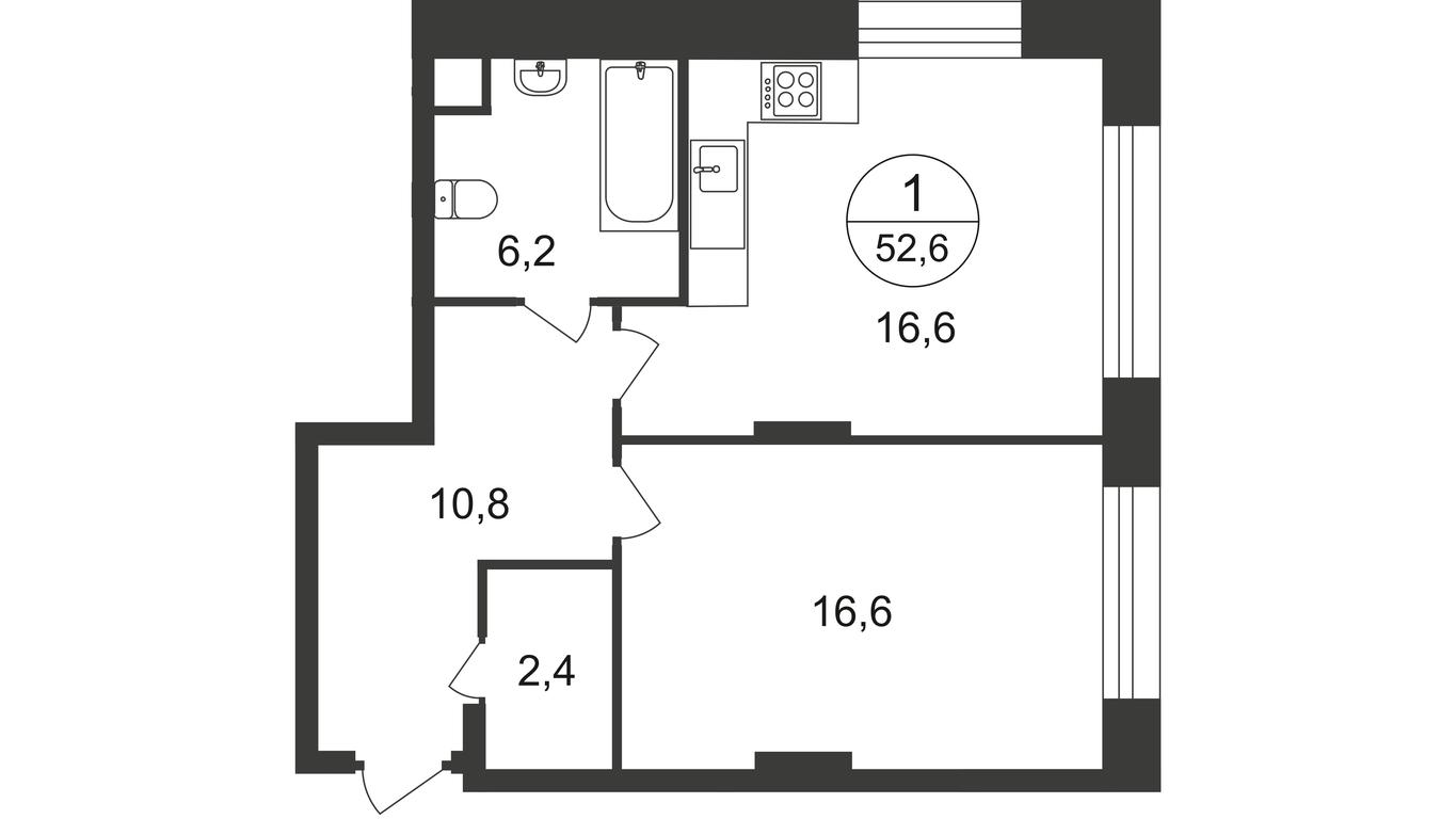 Apartment Sale, 53 sq. m. at Peredelkino Blizhnee, Korneya Chukovskogo Street, 1, Vnukovskoye Settlement, Moscow, Russia #1 Apartment Sale, 53 sq. m. at Peredelkino Blizhnee, Korneya Chukovskogo Street, 1, Vnukovskoye Settlement, Moscow, Russia #1