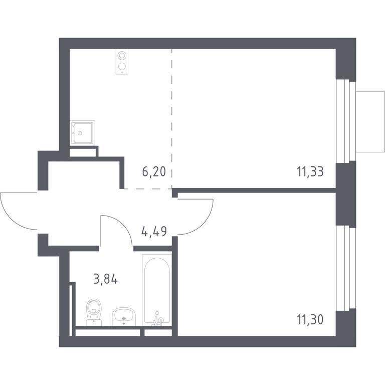 Apartment Sale, 37.16 sq. m. at Novoe Vidnoe, Kalinovka Village, Leninskiy City District, Moscow Region, Russia #2 Apartment Sale, 37.16 sq. m. at Novoe Vidnoe, Kalinovka Village, Leninskiy City District, Moscow Region, Russia #2