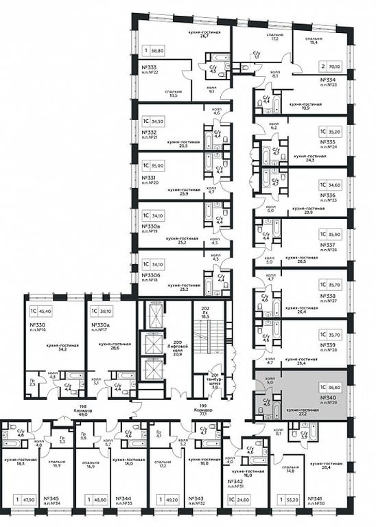 Apartment Sale, 36.8 sq. m. at Stremyannyj 2, Stremyanniy Lane, 2, Moscow, Russia #2 Apartment Sale, 36.8 sq. m. at Stremyannyj 2, Stremyanniy Lane, 2, Moscow, Russia #2