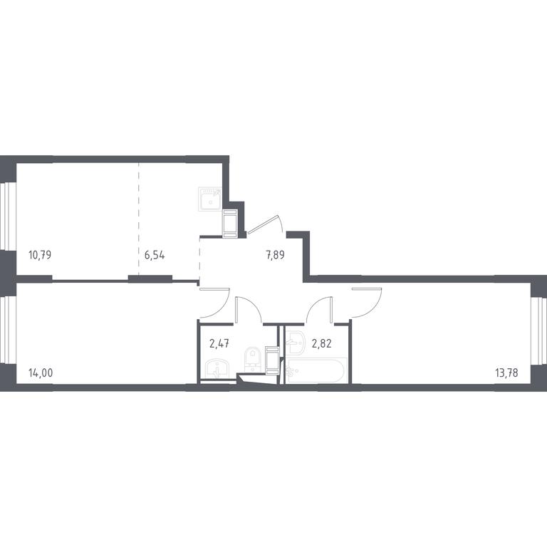 1-BD Apartment Sale, 57.9平方米 at Alkhimovo, Ryazanovskoe Highway, 31к1, Moscow, Russia #1 1-BD Apartment Sale, 57.9平方米 at Alkhimovo, Ryazanovskoe Highway, 31к1, Moscow, Russia #1