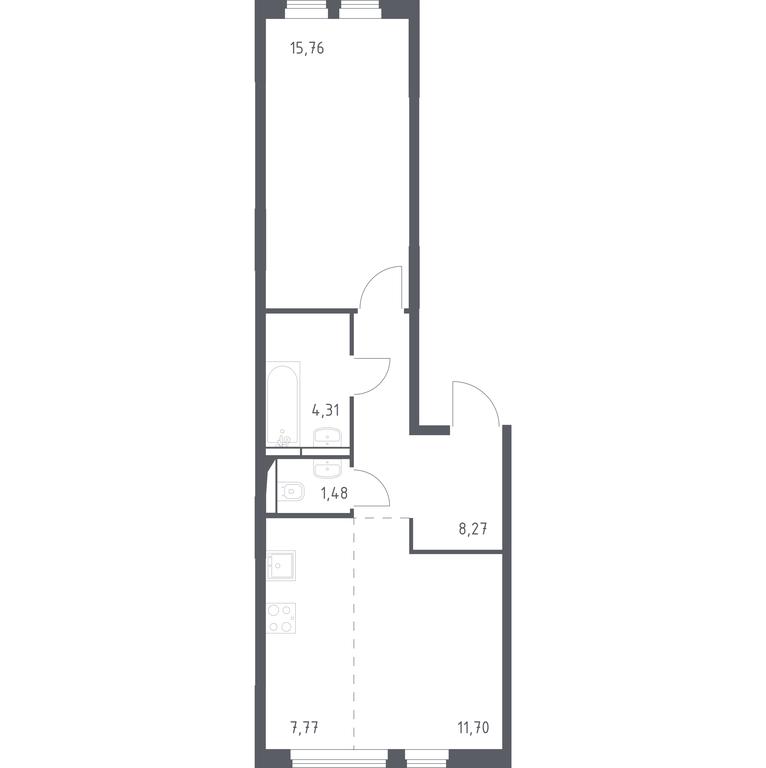 Apartment Sale, 49.29 sq. m. at Ostafevo, Ostafyevskoe Highway, 12к1, Ryazanovskoe Settlement, Moscow, Russia #1