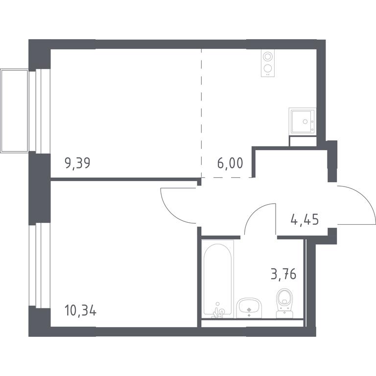Apartment Sale, 33.94 sq. m. at Kvartal Marino, kvartal № 175, 1с1, Filimonkovskoye Municipal Formation, Moscow, Russia #1 Apartment Sale, 33.94 sq. m. at Kvartal Marino, kvartal № 175, 1с1, Filimonkovskoye Municipal Formation, Moscow, Russia #1