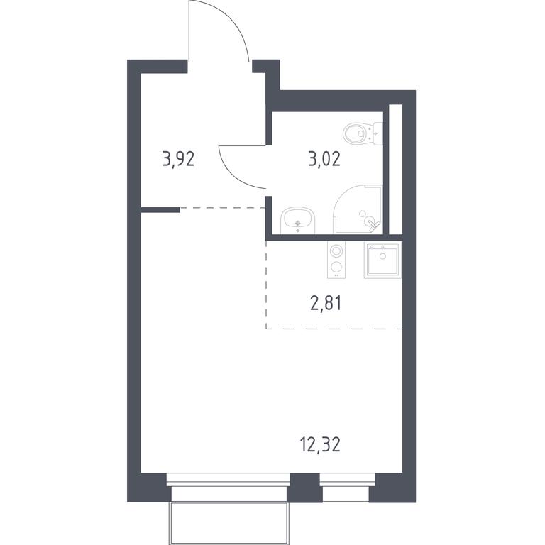 Продажа квартиры, 22,07 м² в ЖК «Квартал Марьино», квартал № 175, 1с1, поселение Филимонковское, Москва, Россия #1