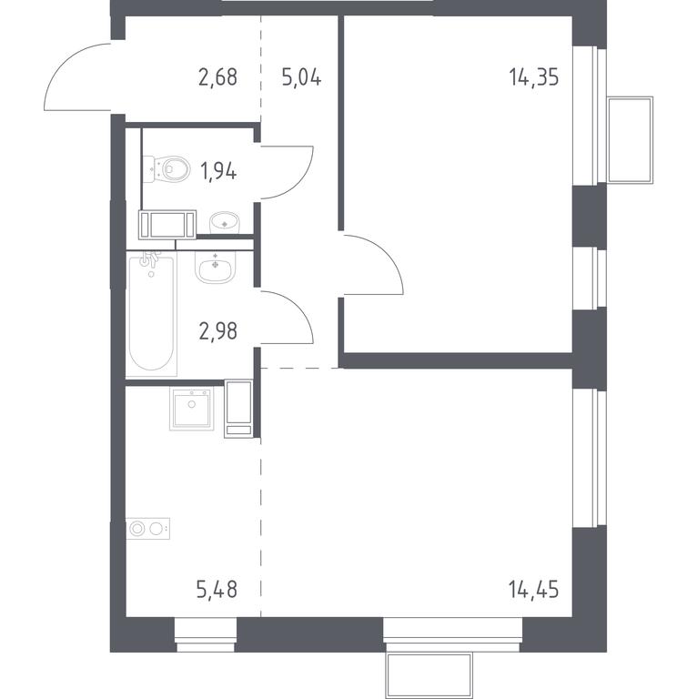 Apartment Sale, 46平方米 at Alkhimovo, Ryazanovskoe Highway, 31к1, Moscow, Russia #1 Apartment Sale, 46平方米 at Alkhimovo, Ryazanovskoe Highway, 31к1, Moscow, Russia #1