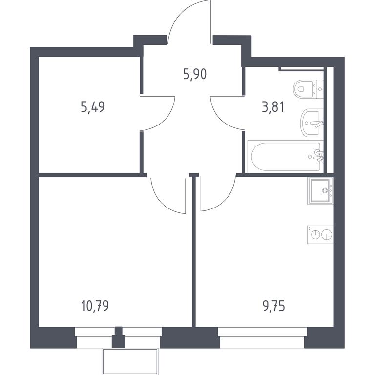 Apartment Sale, 35.2 sq. m. at Kvartal Ivakino, kvartal Ivakino, mikrorayon Klyazma-Starbeyevo, Khimki, Moscow Region, Russia #1