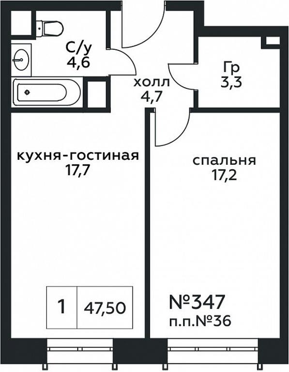 1-BD Apartment Sale, 47.5 sq. m. at Stremyannyj 2, Stremyanniy Lane, 2, Moscow, Russia #1 1-BD Apartment Sale, 47.5 sq. m. at Stremyannyj 2, Stremyanniy Lane, 2, Moscow, Russia #1