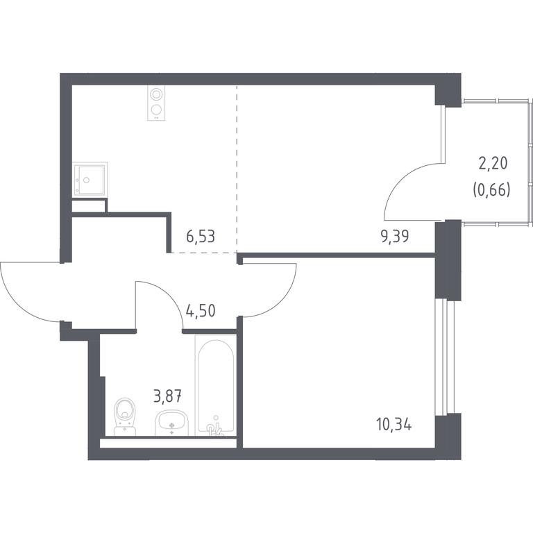 Apartment Sale, 35.29平方米 at Novoe Vnukovo, kvartal № 38, Kokoshkino Settlement, Moscow, Russia #1 Apartment Sale, 35.29平方米 at Novoe Vnukovo, kvartal № 38, Kokoshkino Settlement, Moscow, Russia #1