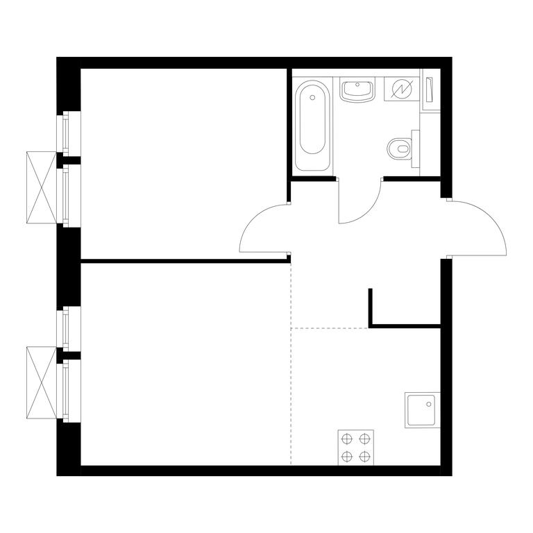 1-BD Apartment Sale, 38.8 sq. m. at Butovo Park 2, Butovo Park Residential Complex, Butovo Work Settlement, Leninskiy City District, Moscow Region, Russia #1 1-BD Apartment Sale, 38.8 sq. m. at Butovo Park 2, Butovo Park Residential Complex, Butovo Work Settlement, Leninskiy City District, Moscow Region, Russia #1