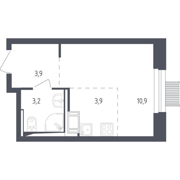 Apartment Sale, 21.7平方米 at Mytishchi Park, Silikatnaya ulitsa, 41к3, Mytischi, Moscow Region, Russia #1 Apartment Sale, 21.7平方米 at Mytishchi Park, Silikatnaya ulitsa, 41к3, Mytischi, Moscow Region, Russia #1